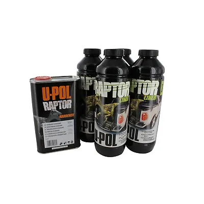 U-Pol Products 0820V Raptor Black Truck Bed Liner Kit - 4 Liter • $139.99