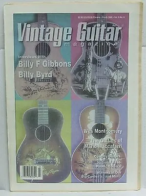 Vintage Guitar Magazine Billy Gibbons Byrd Wes Montgomery Mario Maccaferri RARE! • $8.89
