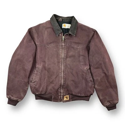 $189.99 • Buy Vintage CARHARTT Santa Fe Jacket Quilt Lined Men XL Bomber Detroit Corduroy Trim