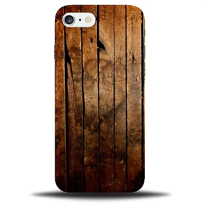 £11.99 • Buy Dark Wood Phone Case | Wooden Design Effect Plastic Bumper Cover Rusty A703