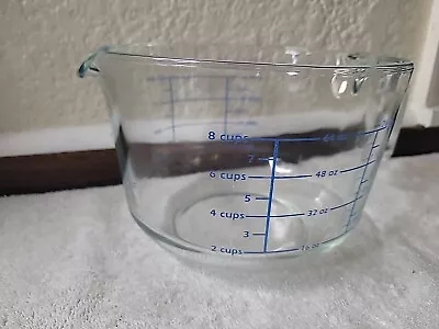 Vintage Pyrex 8 Cup 2 Qt Glass Measuring Mixing Batter Bowl Granny Core EC • $30