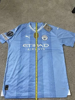 Erling Haaland #9 Manchester City Home Jersey 2023/2024 With UCL Badge Size XL • $59
