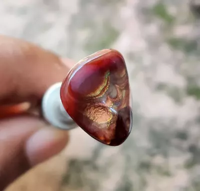 Natural AAA Mexican Fire Agate Fancy Gemstone Rare Golden Flare • $29.99