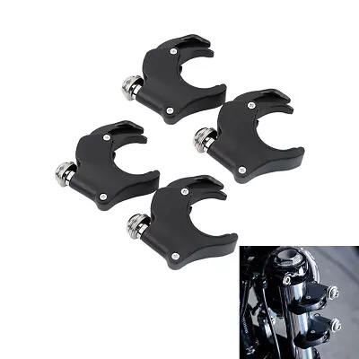 4PCS 49mm Windscreen Windshield Clamps Fit For Harley Dyna V-Rod Sportster XL • $69.99