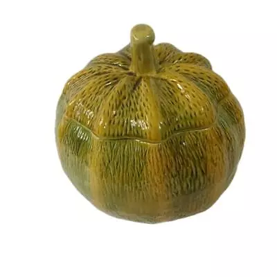 Bordallo Pinheiro Autumn Fall Pumpkin Squash Soup Tureen With Lid Vintage • $79.97