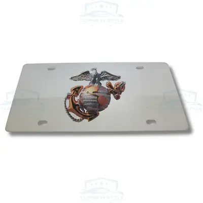 United States Marine Corps 3D Emblem Chrome  License Plate Official Licensed • $39.95