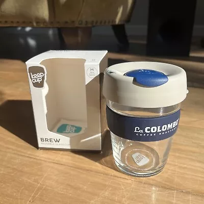 KeepCup Reusable Glass Coffee Cup Mug Medium | 12oz | Blue | NEW • $23.99