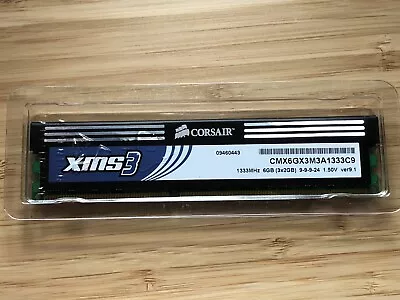 Corsair XMS3 DDR3 2GB 1333MHz CMX6GX3M3A1333C9 Never Used • £9.99