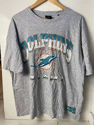 Miami Dolphins Casual T Shirt Oversized Top NFL American Football Size Large  • £12.50