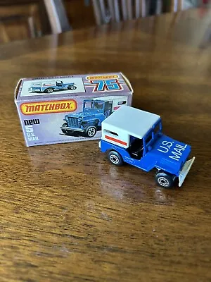 Matchbox 1976 U.S. Mail Jeep 5 Superfast Near Mint With Box • $24.99