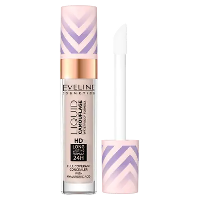 Eveline Liquid Camouflage Waterproof Concealer No 02 Light Vanilla 7.5ml • £5.49