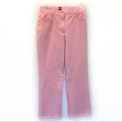 Olsen Jeans Women's Size 4 Straight Leg Europe Pink Slash Pockets Denim • £26.03