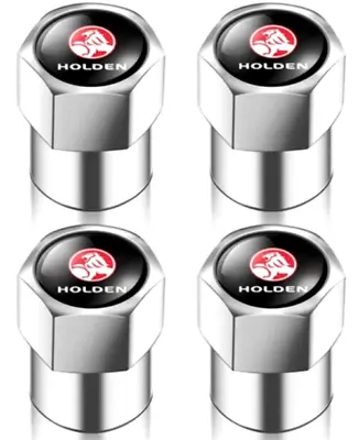 Best Buy Silver Tyre Valve Caps Fits Holden Commodore HSV - 4pcs - Free Post • $8.96