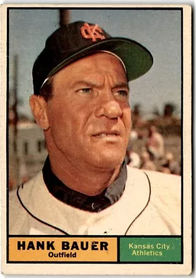 1961 Topps #398 Hank Bauer • $2.25