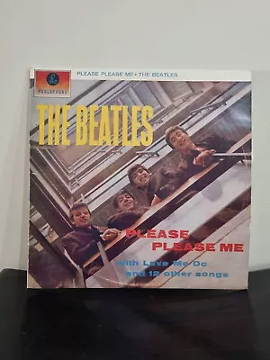 The Beatles Please Please Me Yellow On Black 1964 Parlophone Vinyl Record Mono • $99