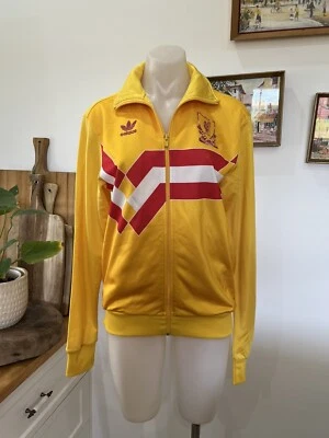 $39 • Buy Adidas Retro Liverpool Yellow Zip Jacket 