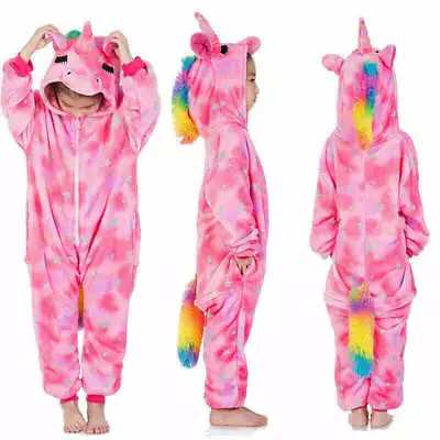 $42 • Buy  Rainbow Unicorn Animal Kigurumi Cosplay Costume Pyjamas Sleepwear Teenager