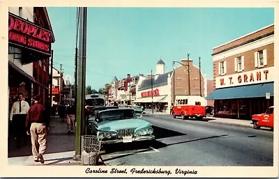 $14.95 • Buy Postcard VA Fredericksburg Caroline Street Drugs Store Classic Cars 1960s S79