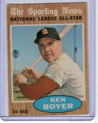 1962 Topps Ken Boyer AS # 392 St. Louis Cardinals • $2