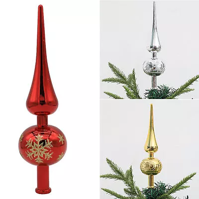 NEW Christmas Tree Toppers Christmas Tree Finial Stand Plating Glass Tree Topper • $12.40