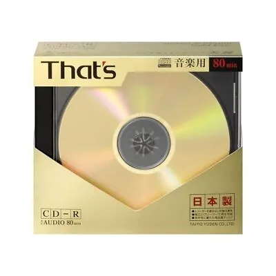 Ya08239 F/S 5 TAIYO YUDEN Blank CDR For Audio Music 80min Gold Label FS • £139.58