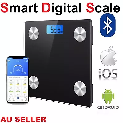 Bluetooth Body Fat Scale BMI Scales Smart Wireless Digital Bathroom Weight Scale • $29.99