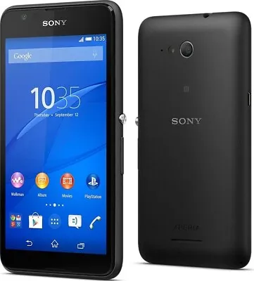 $99.99 • Buy Genuine Sony XPERIA E4G E2053 TELSTRA LOCKED (BLACK) - AS NEW