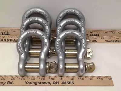 5/8  Clevis D Ring Bow Shackle Screw Pin Rigging Jeep Towing 3.25 Ton WLL 6 PK • $50