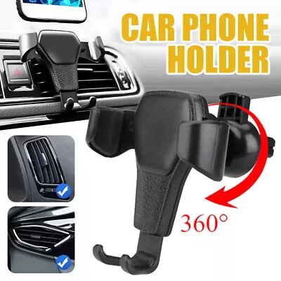 Mobile Car Phone Holder Air Vent Gravity Design Mount Cradle Stand Universal UK • £3.96