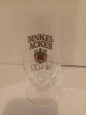 Vintage Dinkel Acker CD-pils German Beer Glass .21L 6 Inches Tall • $12.88