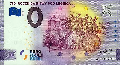 Zero Euro Bill - 0 Euro - Poland - 780. 2021-2 Rocznica Bitwy Pod Legnica • £6