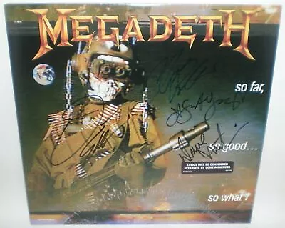 MEGADETH - So Far So Good... So What! ( LP ) Autographed SIGNED Dave Mustaine • $699.95