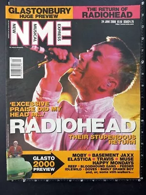 RADIOHEAD - NME COVER PAGE 15X11  2000 Poster Sized Advert L345 • £12.99