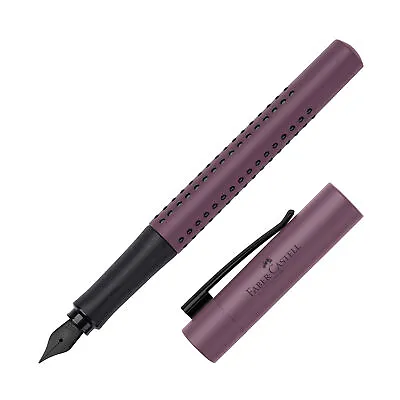Faber-Castell Grip Fountain Pen In Berry - Fine Point - NEW In Box • $34.95