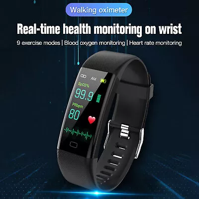 Sport Smart Watch Bracelet Heart Rate Blood Pressure Fitness Tracker Waterproof • $23.73