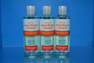 $25 • Buy Lot Of 3 Neutrogena Oil-Free Acne Stress Control Triple-Action Toner Exp. 11/22
