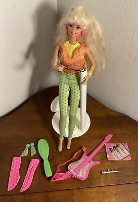 Vintage Barbie With Rocker Outfit Guitar Microphone Rocker Posters • $12.99