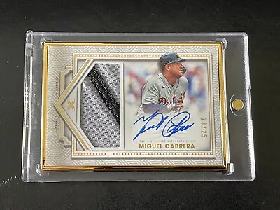 2022 Topps Definitive Collection Miguel Cabrera GU Patch Auto Autograph /25 SSP • $199