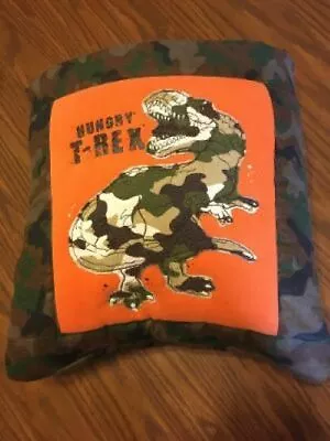 New Handmade T-Rex Dinosaur Quillow (Pillow W/ 6ft Long Quilt Inside!) • $42