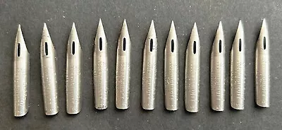 11 Vintage Joseph Gillott’s 603 F Dip Pen Points Nibs • $20