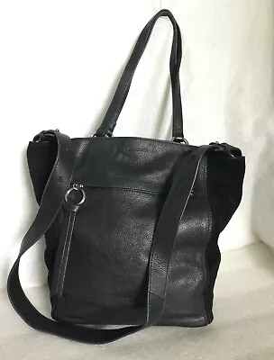 Large COUNTRY ROAD Black Leather Tote/Cross Body/Shoulder Bag / Handbag • $129