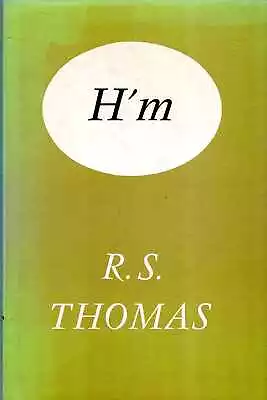 Thomas R. S. H'M : POEMS BY R S THOMAS 1972 Hardback BOOK • £37.50