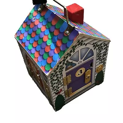 Melissa & Doug Take-Along Wooden Doorbell Dollhouse • $13.27