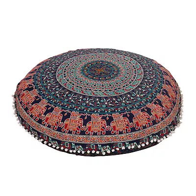 Cushion Couch Seating Large Zipped Throw Hippie Decorative Ottoman Boho Poufs  • $19.31