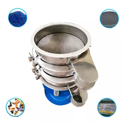 110V 15.7  Stainless Steel Vibrating Screen With 30 /70 Mesh For Food Industry • $1503.06