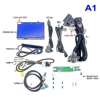 Wireless CarPlay Android Auto Receiver Module Kit For Audi 2010-2019 Decoder Box • £209.99