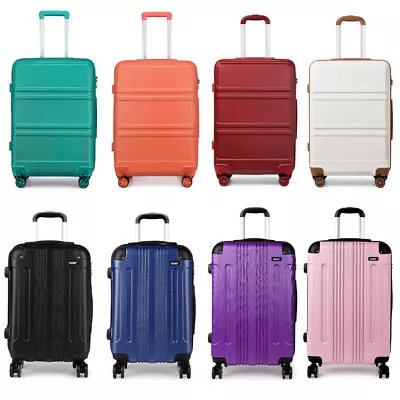 24Inch Lightweight Medium Luggage Spinner 4 Wheels Suitcase Travel Case Trolley  • £29.99