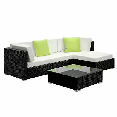 $528.72 • Buy Gardeon 5pc Outdoor Sofa Lounge Setting Wicker Set Patio Garden Furniture Rattan