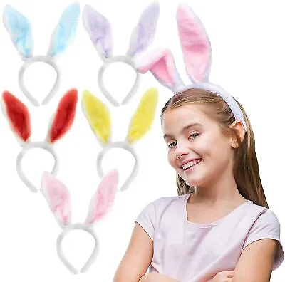 Easter Bunny Ears Headband Hairband Boppers Rabbit Costume Fancy Dress Fluffy UK • £3.68