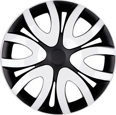 4x Premium Design Hubcaps Blinds Mika 15 Inch #37 White Black • $148.65